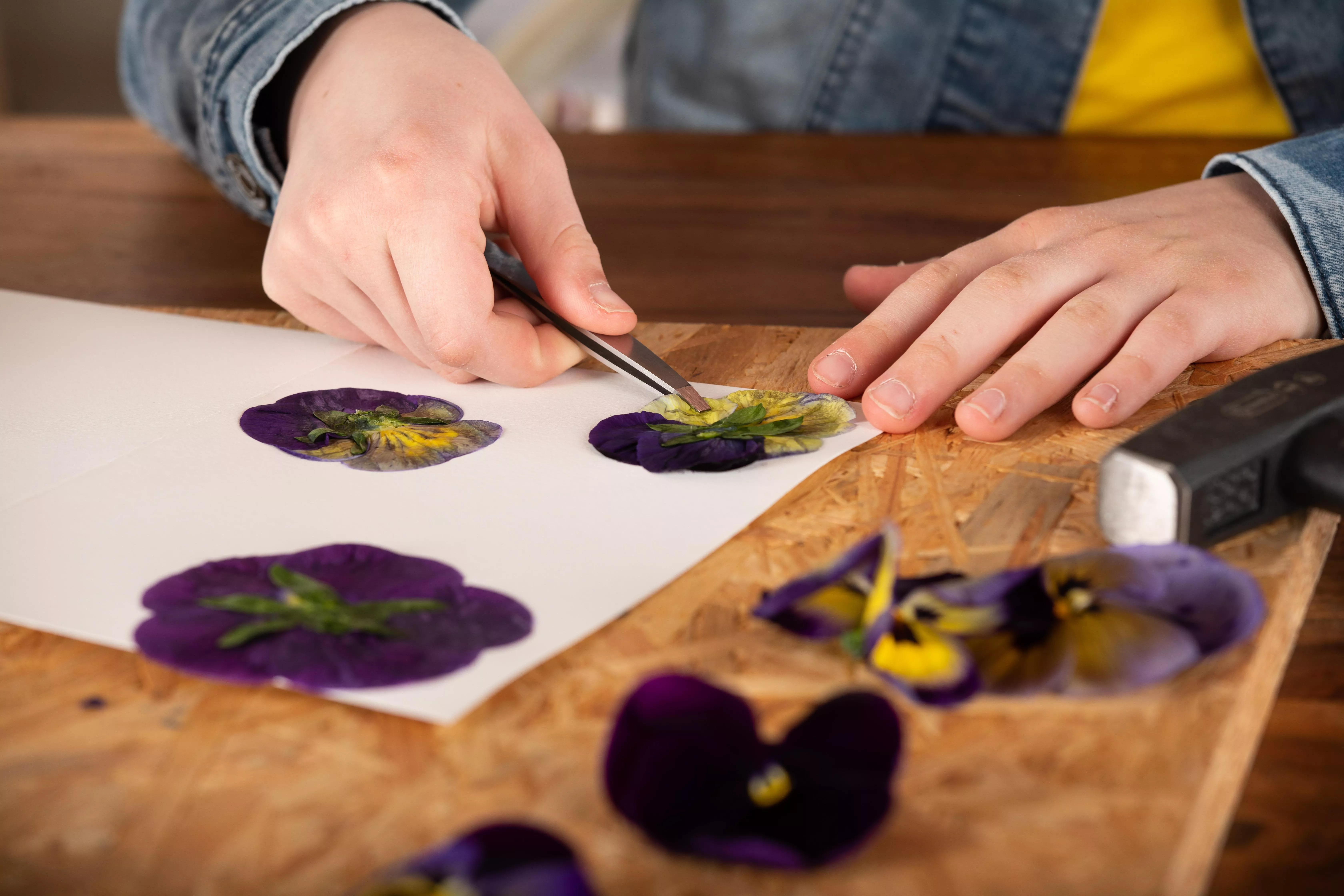 6 GS615651 Muttertagskarte Blüten entfernen