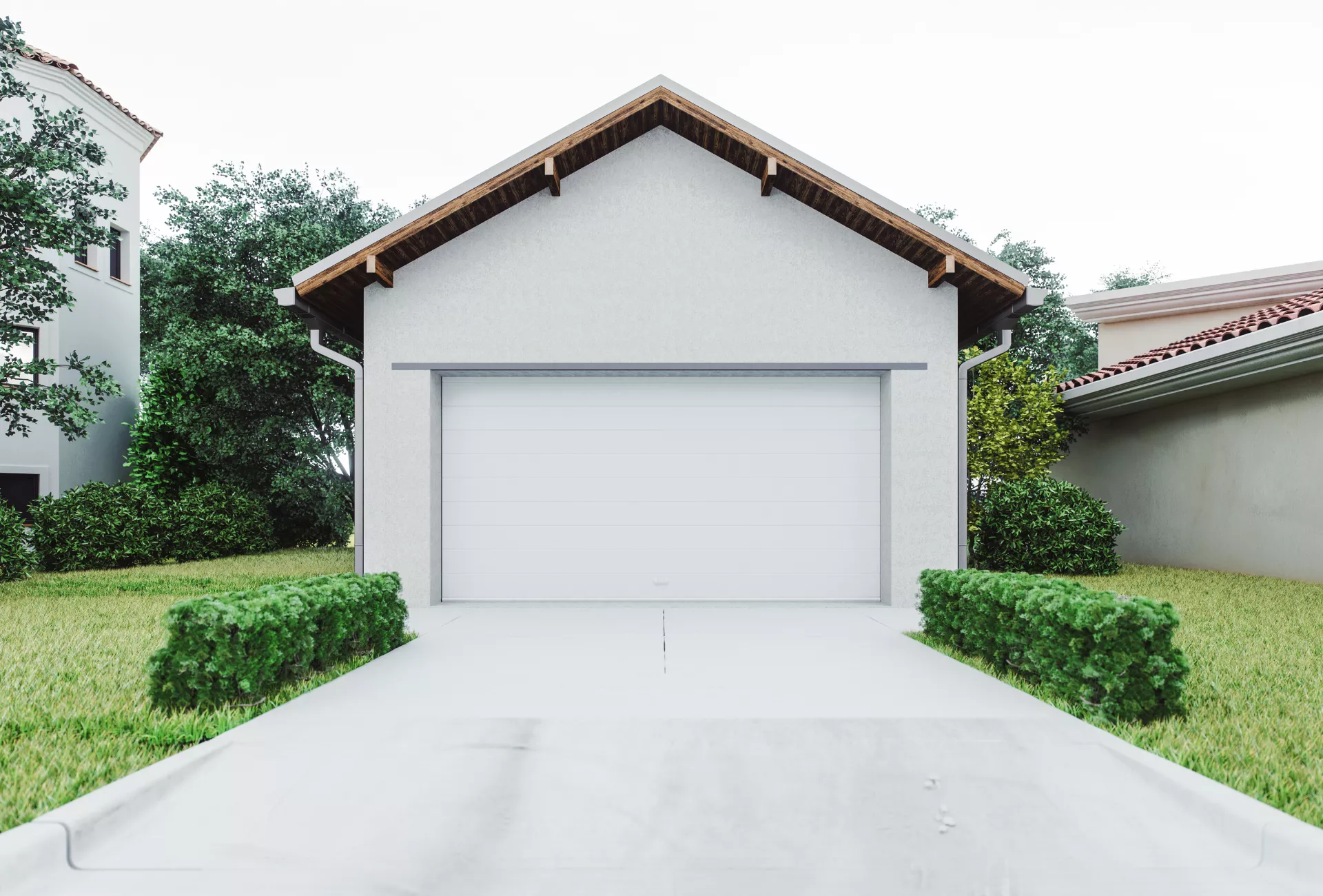 Garagentor weiß