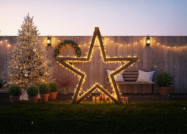 ✨ XXL-Hingucker selbst gebaut: Der virale Stern aus Holzböcken