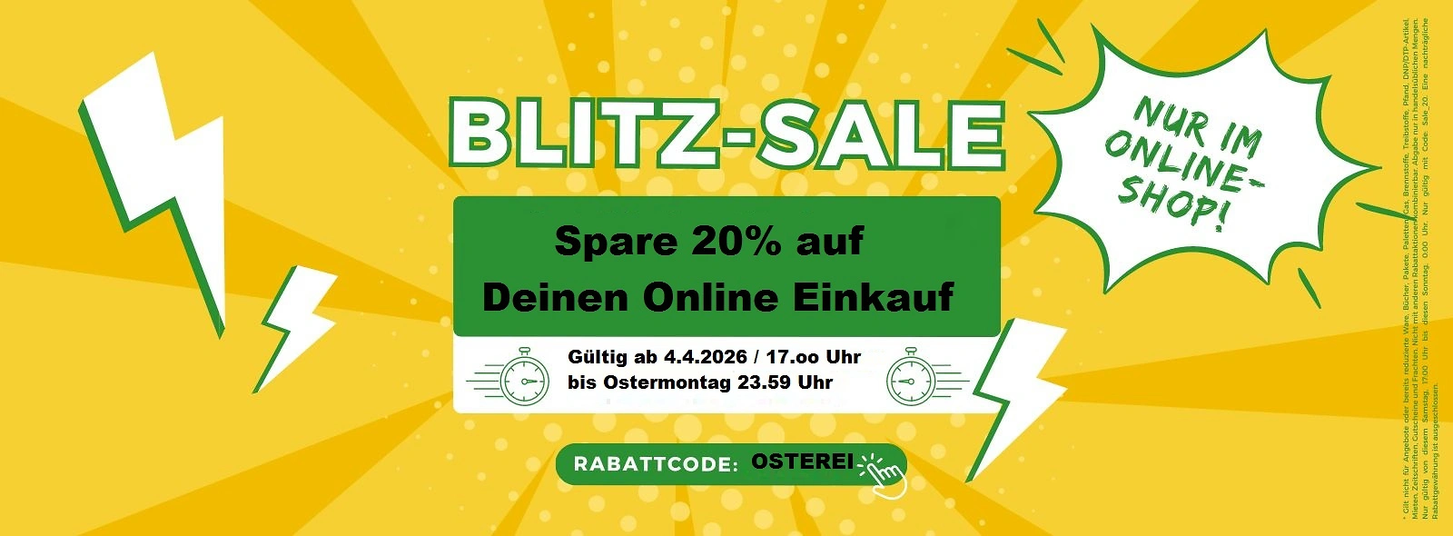 Ostern Blitzsale neutral Website 1600x590