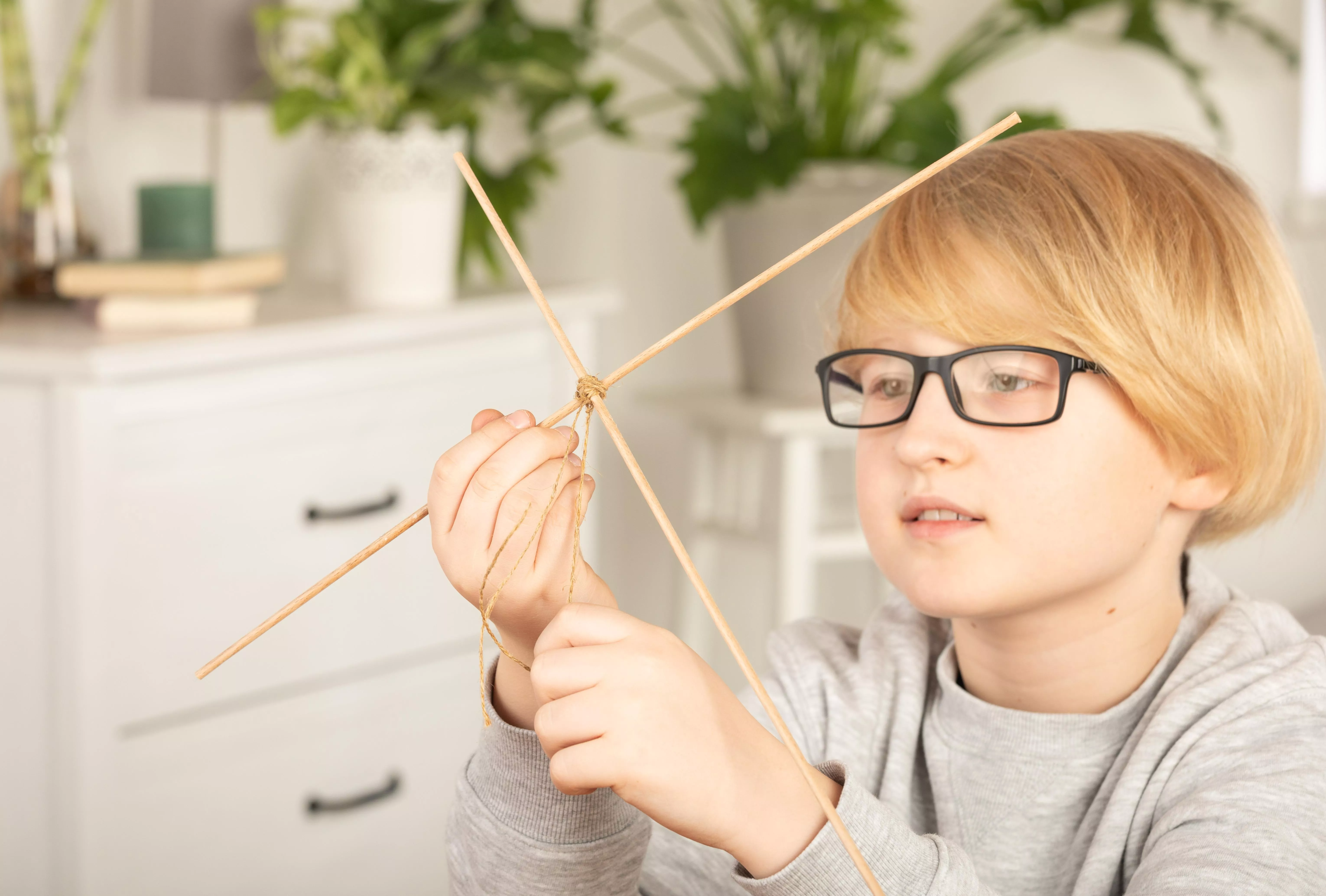 GS626006 Flugdrachen Gerüst zusammenknoten