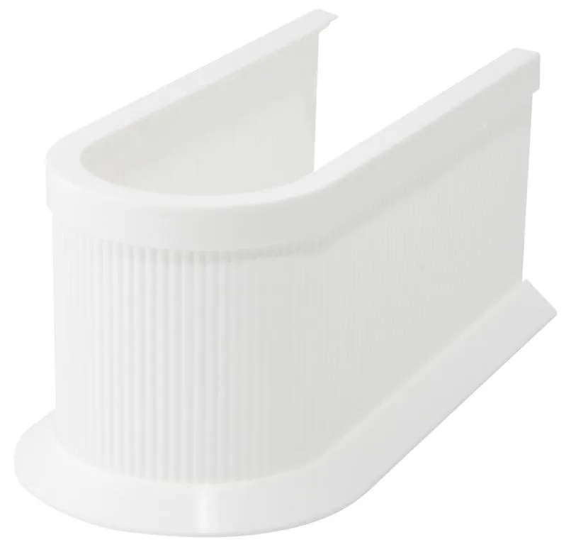 Siphonabdeckung Plastik wei&szlig;