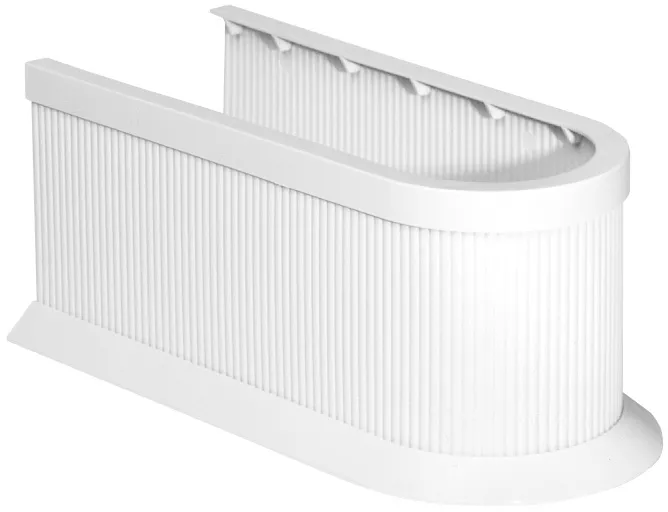 Siphonabdeckung Plastik wei&szlig;