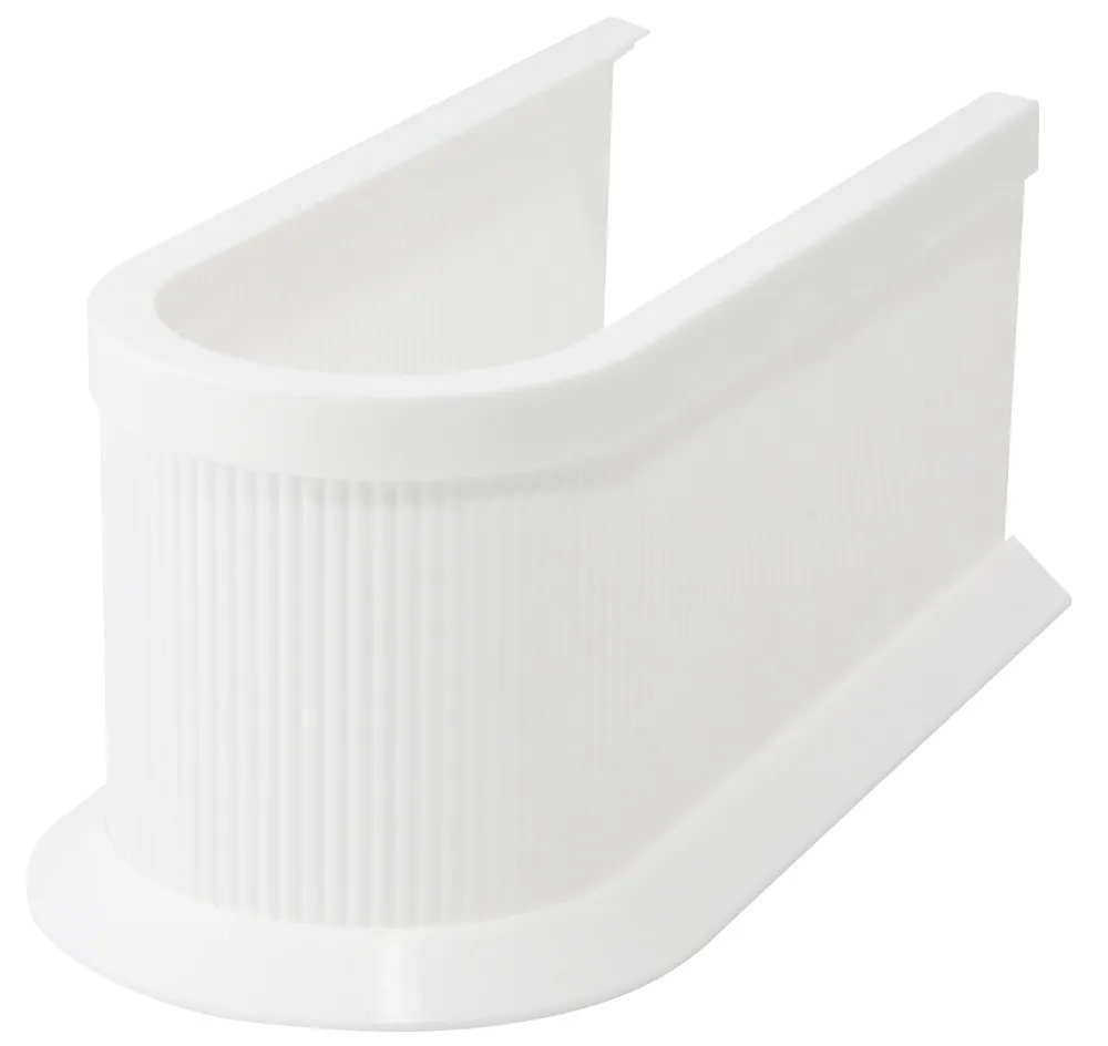 Siphonabdeckung Plastik wei&szlig;