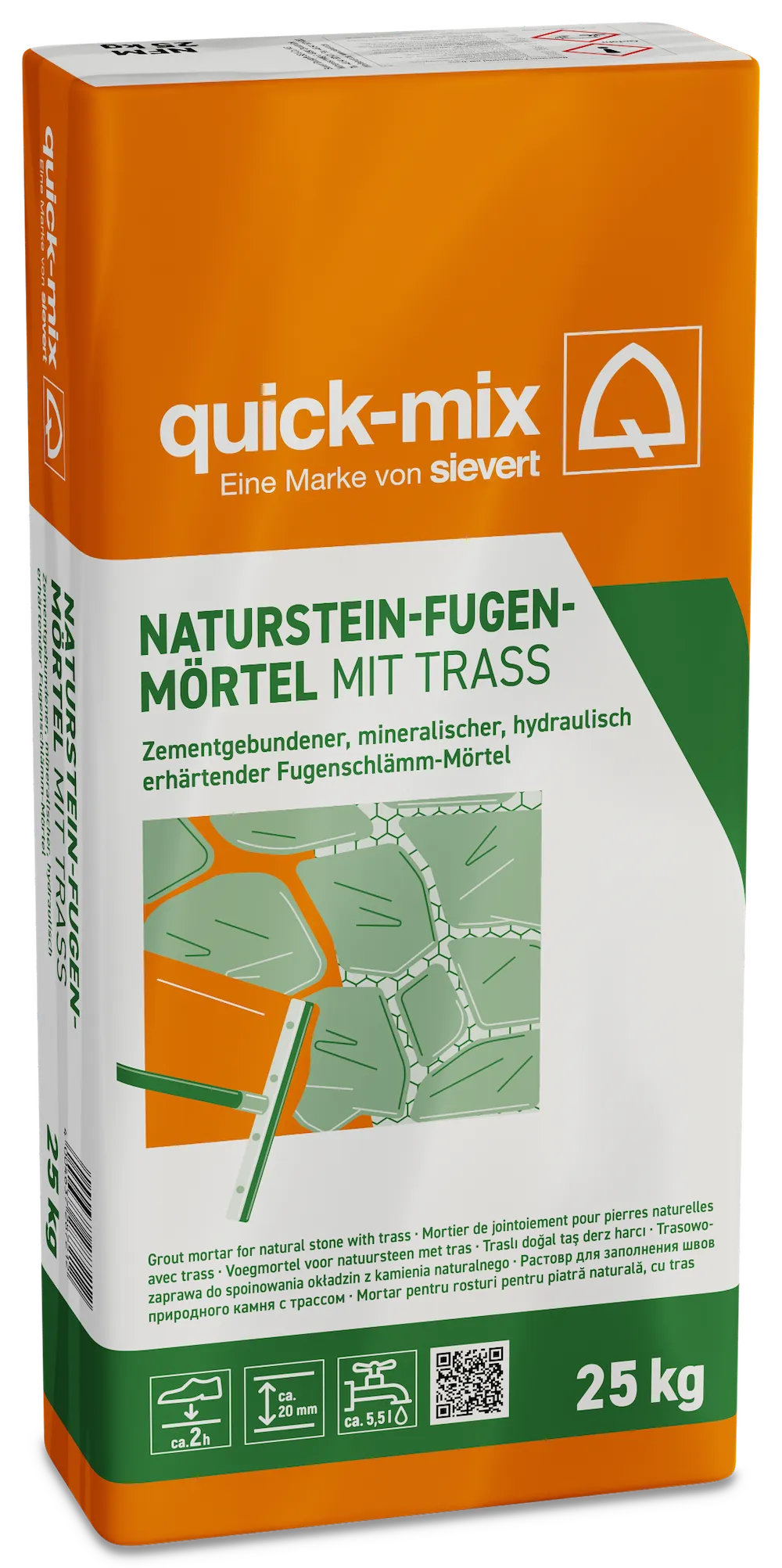 Naturstein-Fugenm&ouml;rtel 25 kg,