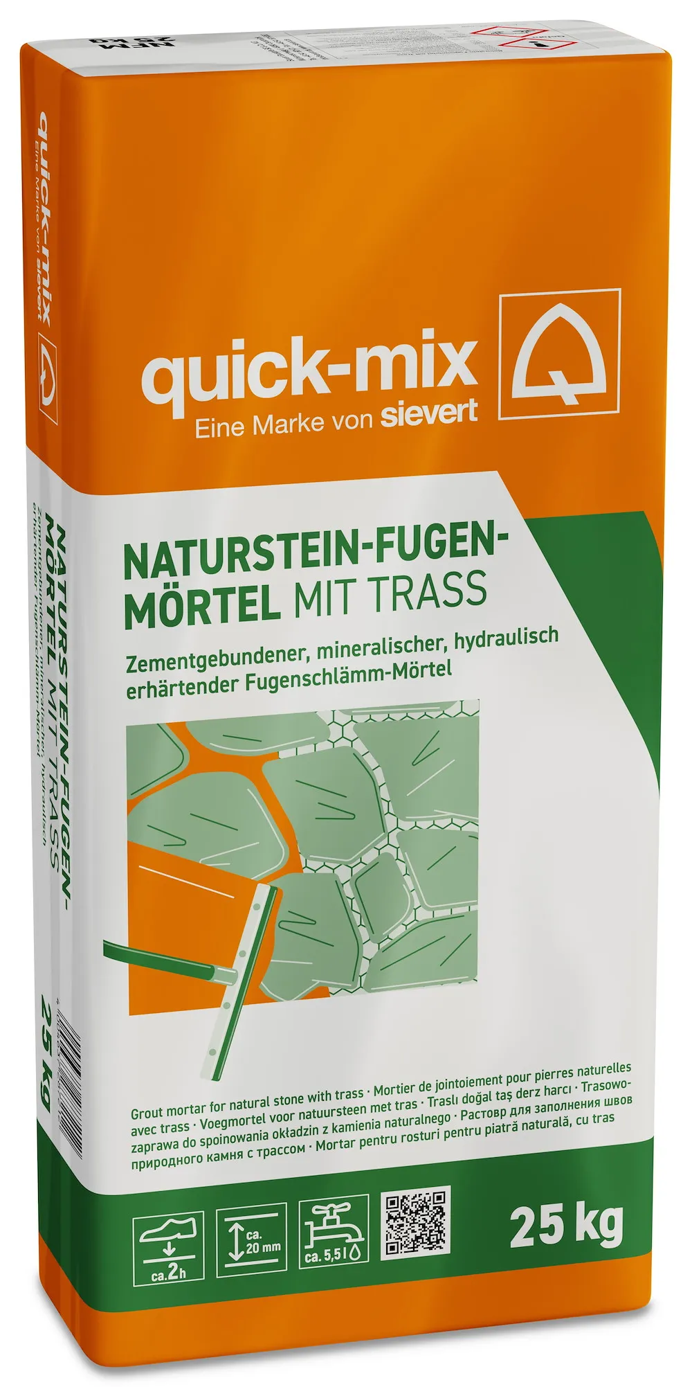 Naturstein-Fugenm&ouml;rtel 25 kg,