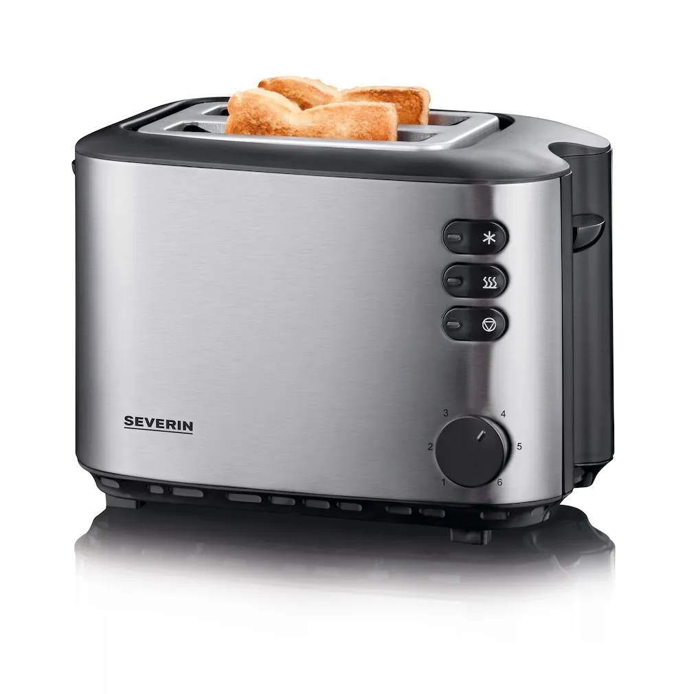 Autom.-Toaster 850W Edelstahl