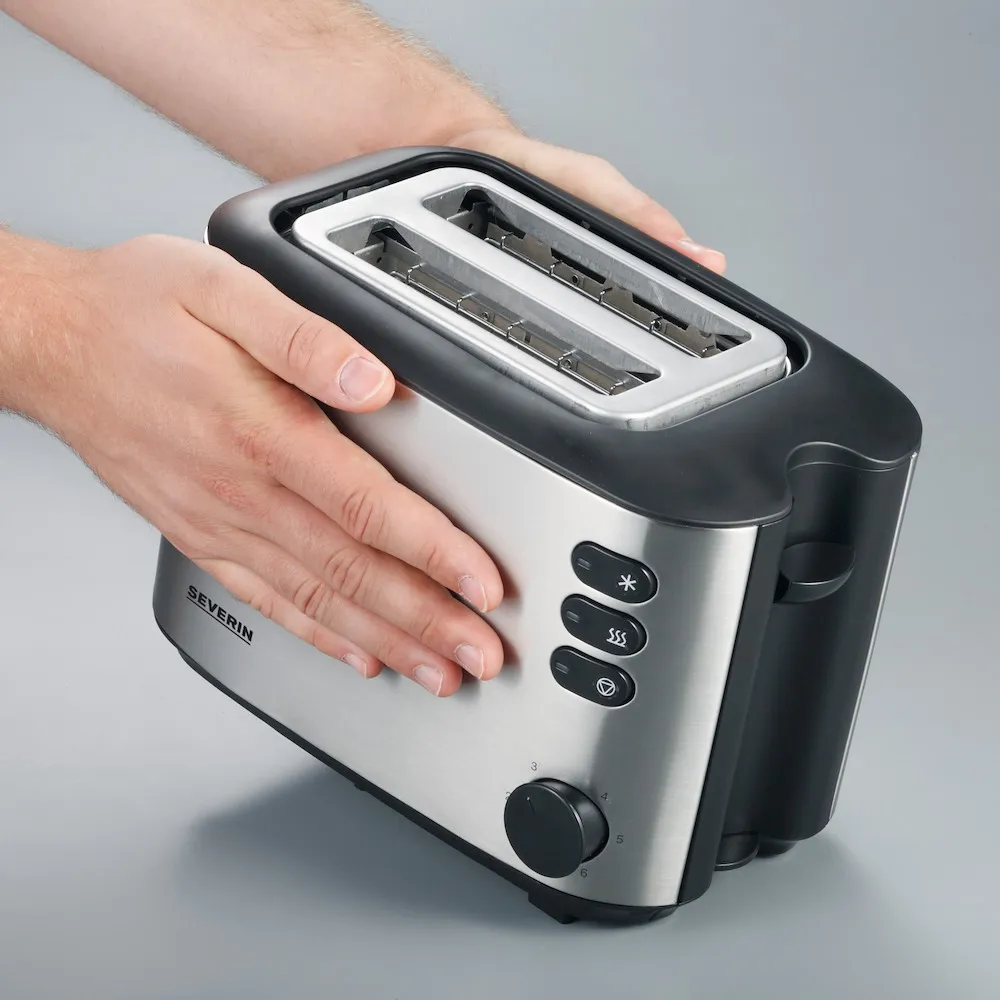 Autom.-Toaster 850W Edelstahl