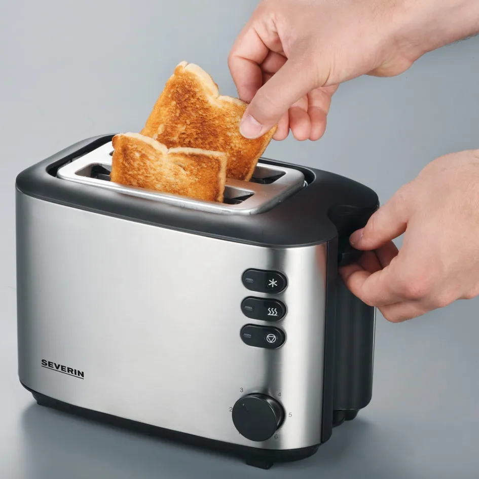Autom.-Toaster 850W Edelstahl