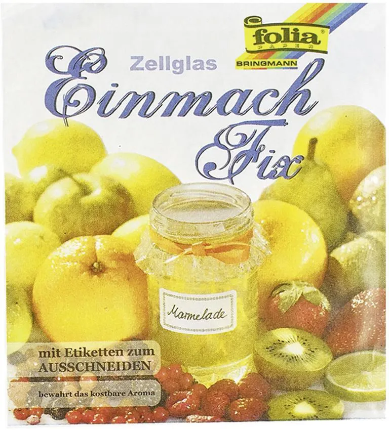 Einmachfix Zellglasbogen