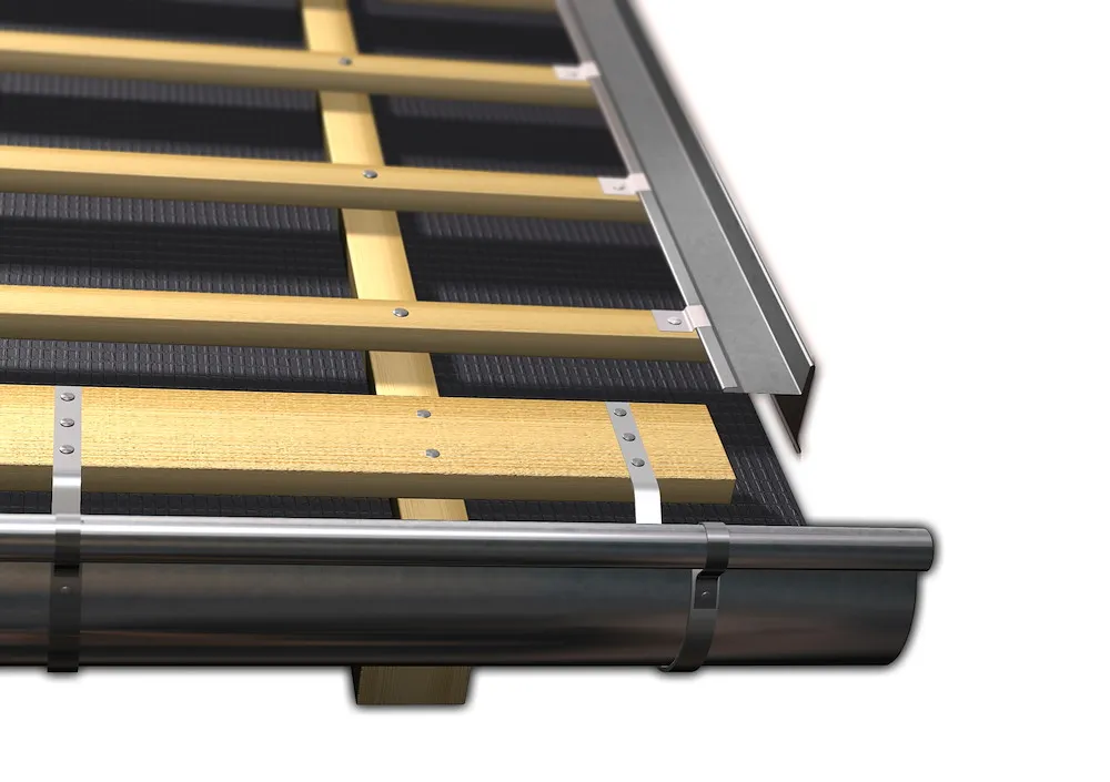 Ortblech mit Wasserfalz