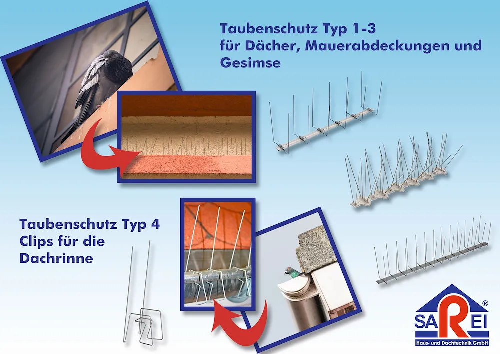 Taubenschutz 2-reihig Typ 3