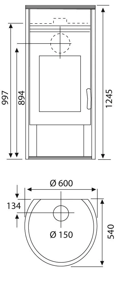 Kaminofen mit Speichersteinen