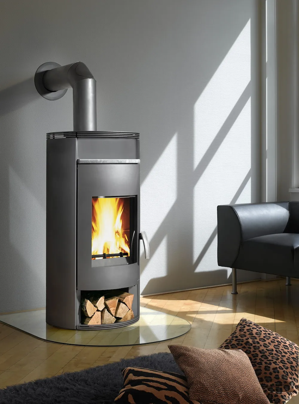 Kaminofen mit Speichersteinen