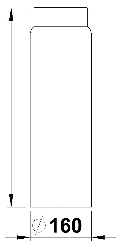 Rauchrohr 500 mm lang