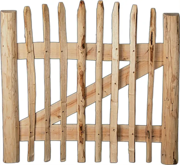 ROLLO-Lattenzauntor Haselnuss