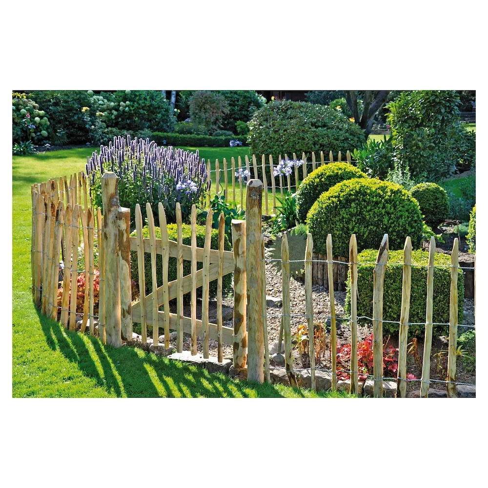 ROLLO-Lattenzauntor Haselnuss