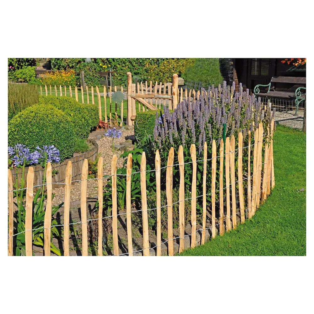 ROLLO-Lattenzauntor Haselnuss