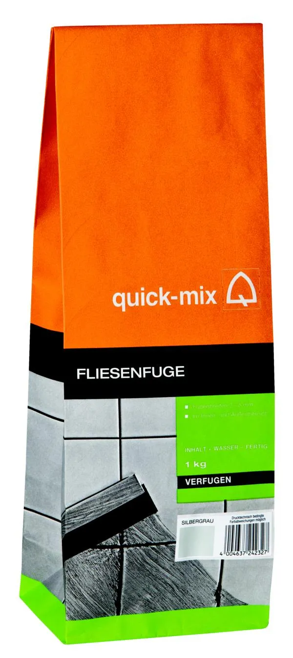 Fliesenfuge silbergrau