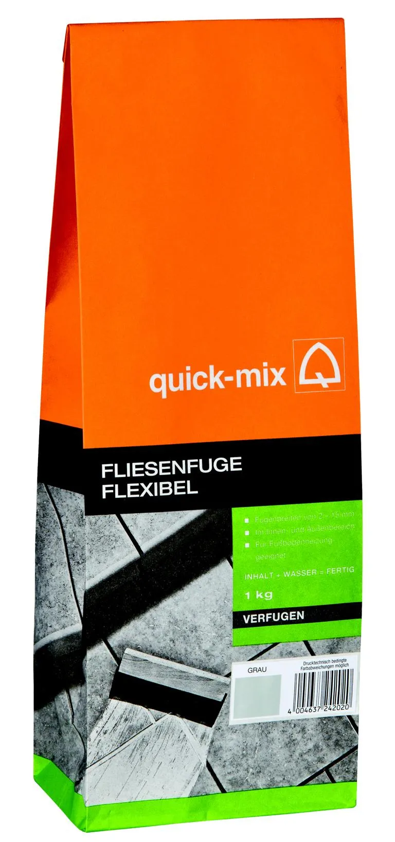 Fliesenfuge flexibel grau 1 kg