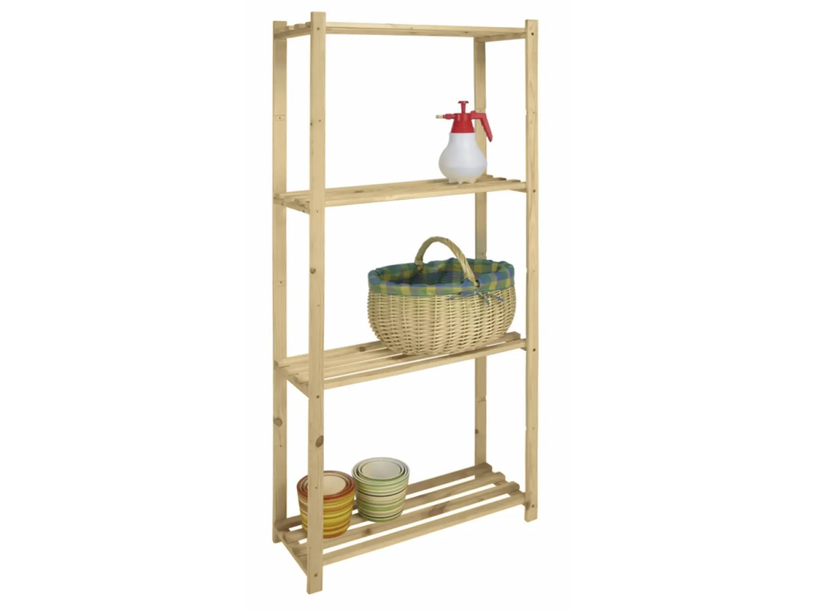 Lattenregal mit 4 B&ouml;den