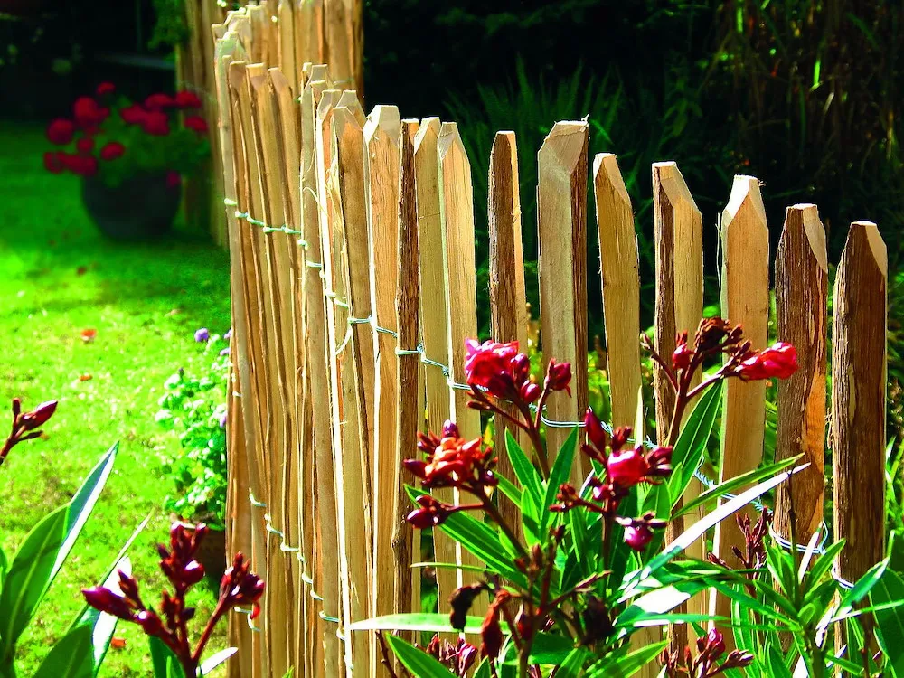 Staketenzaun Berg-Haselnuss