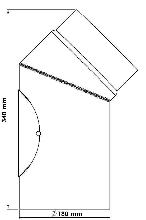 Rauchrohr 130 mm &oslash;,