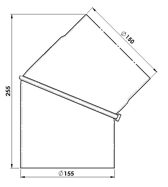 Rauchrohr 150 mm &oslash;,