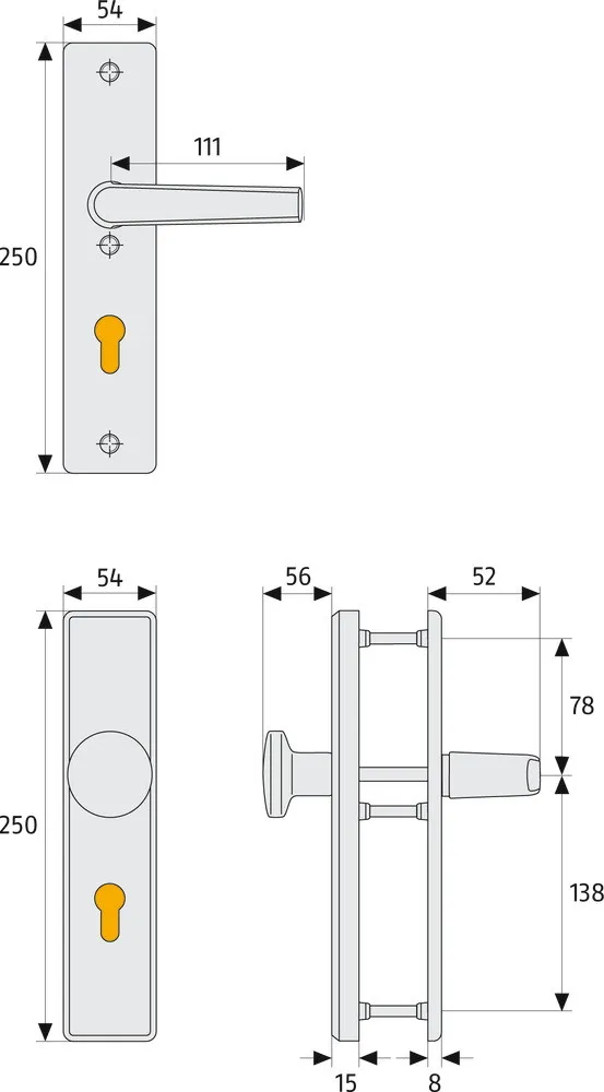 Schutzbeschlag 92 mm