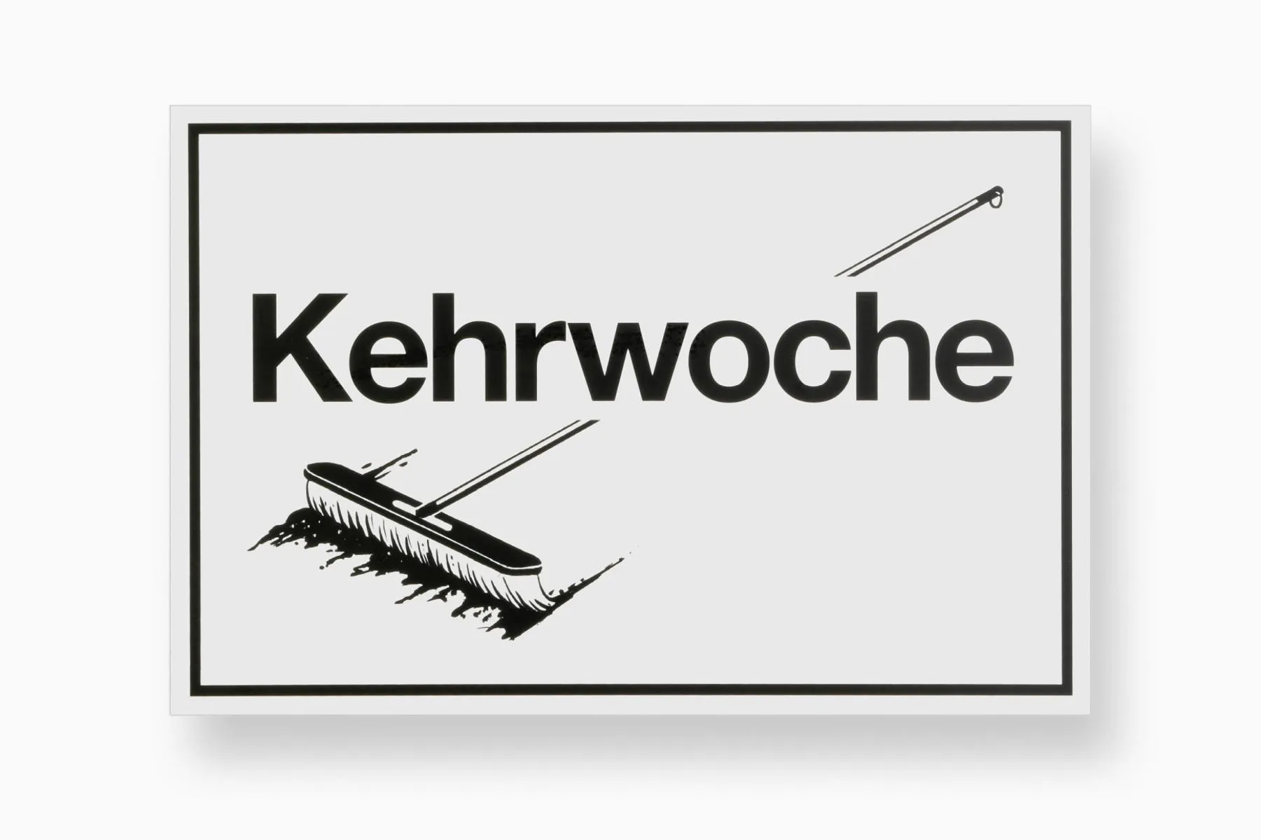 Schild Kehrwoche