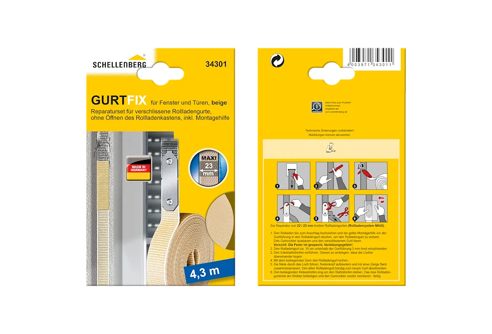 Schnellrep-set 23mm/4,3m beige