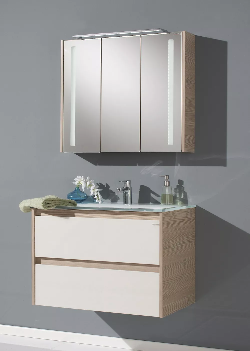 Glaswaschbecken white