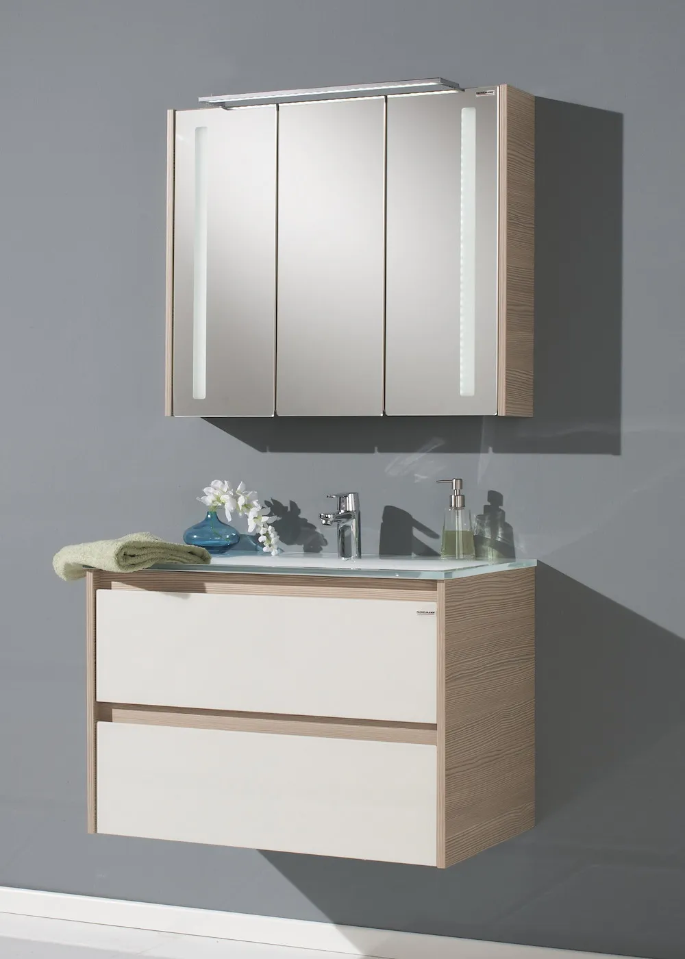 Glaswaschbecken white
