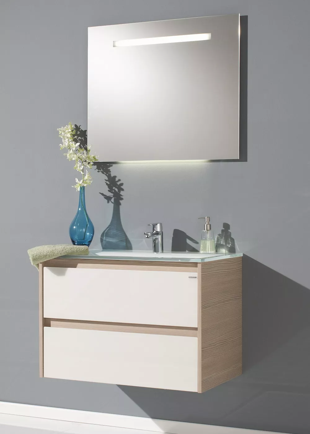 Glaswaschbecken white