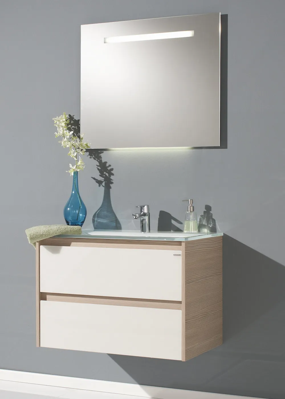 Glaswaschbecken white
