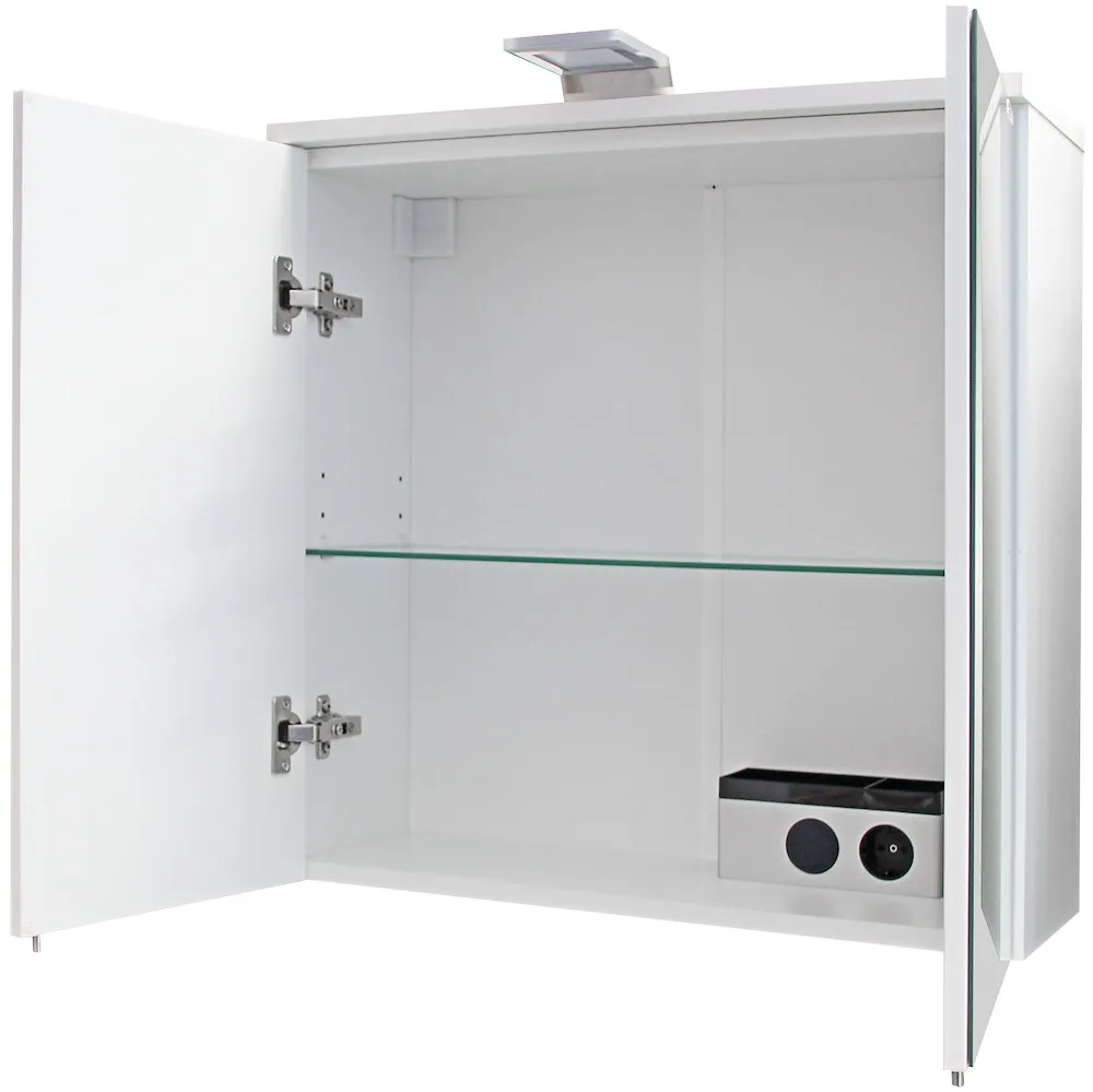 Sp-Schrank Weiss 2 T&uuml;ren LED