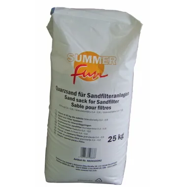 Filtersand für Pool Sandfilteranlagen, 25kg PE Sack, 0.71-1.25mm