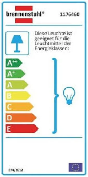 Gummi Handleuchte 60W