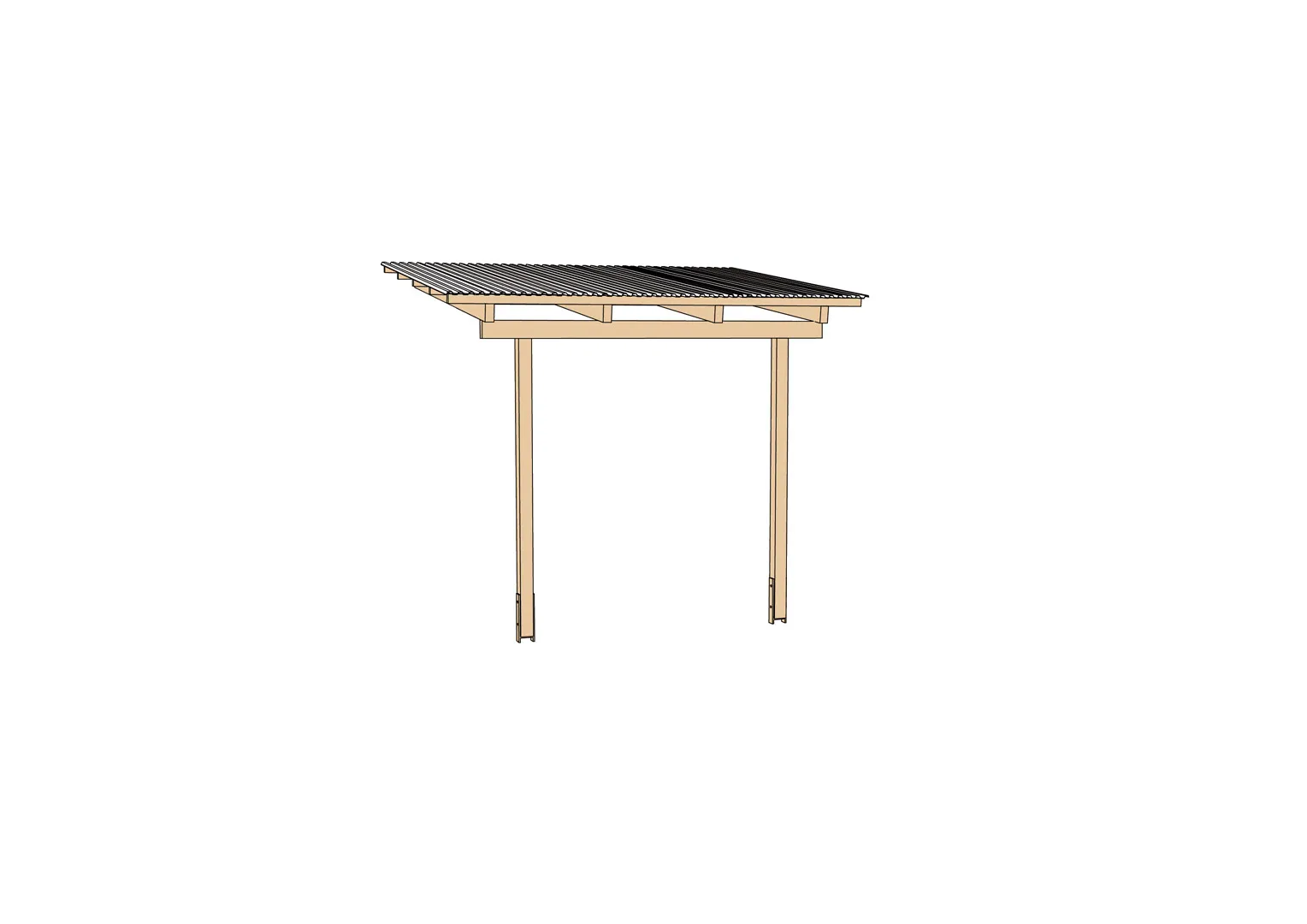 Terrassen&uuml;berdachung 671 Gr. 1