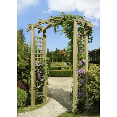 Arkadenpergola mit Bogen