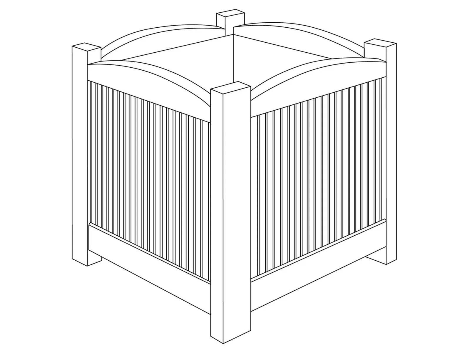 Pflanzkasten L&auml;rche, Bela
