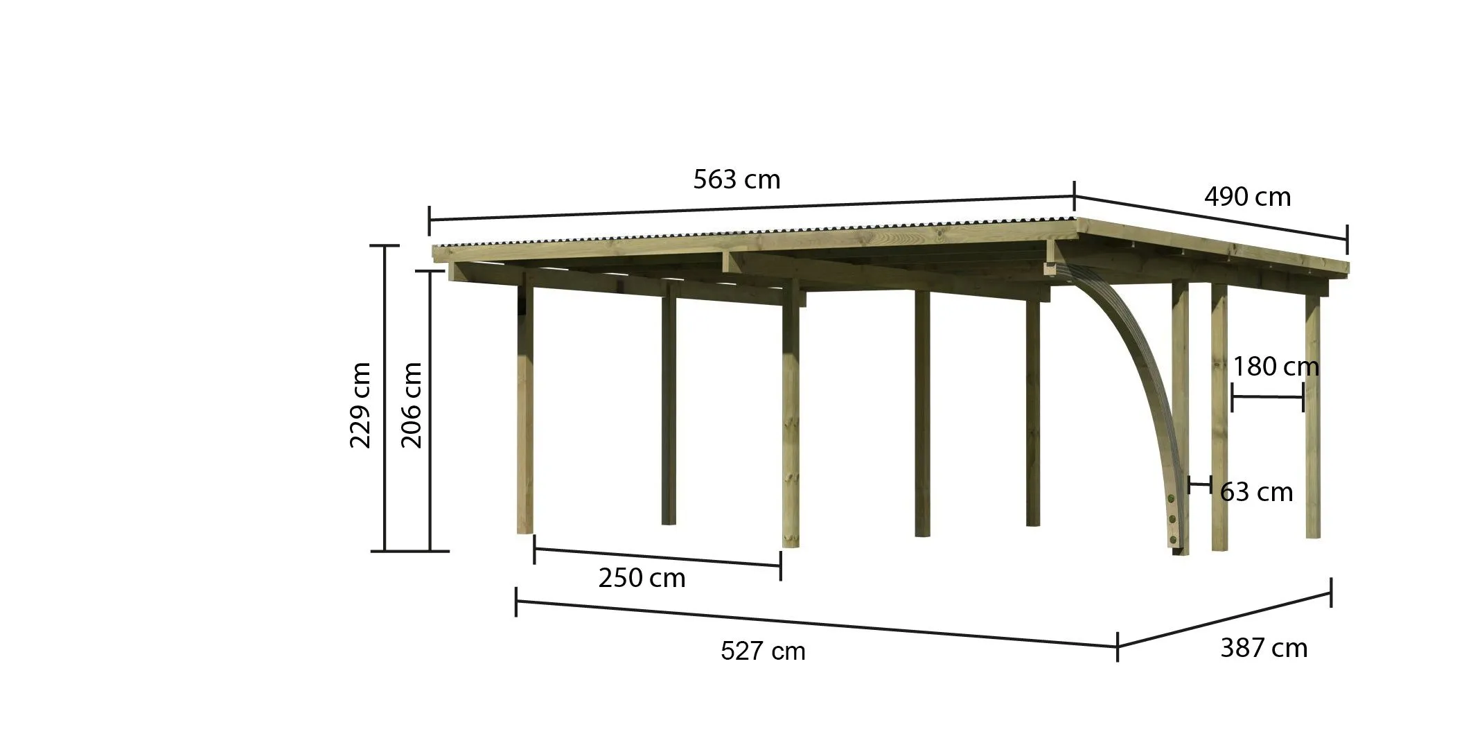 Carport doppel Eco 1 B