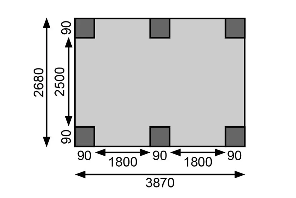 Carport doppel Eco 1 B