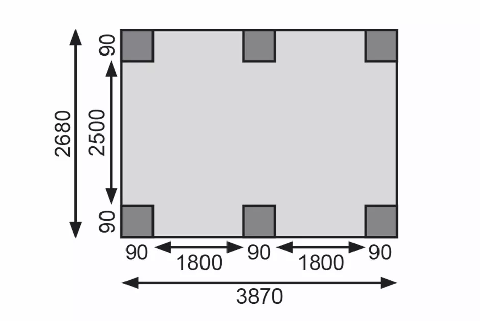 Carport doppel Eco 1 B