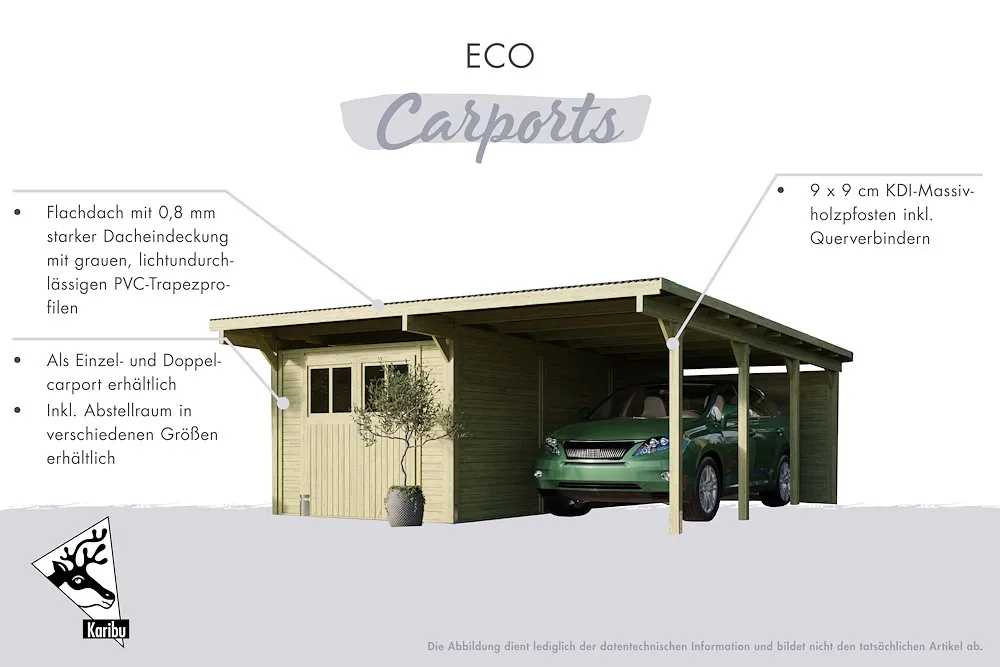 Carport doppel Eco 1 B