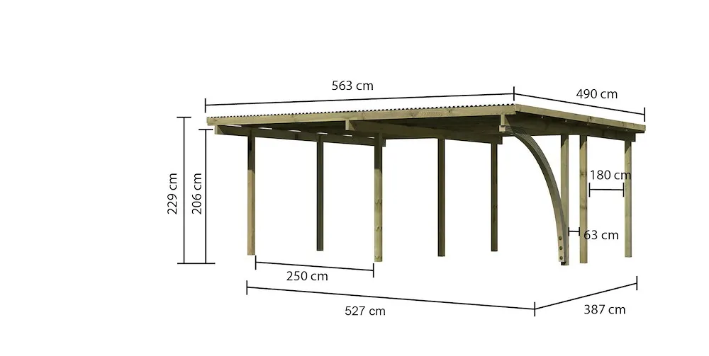 Carport doppel Eco 1 B