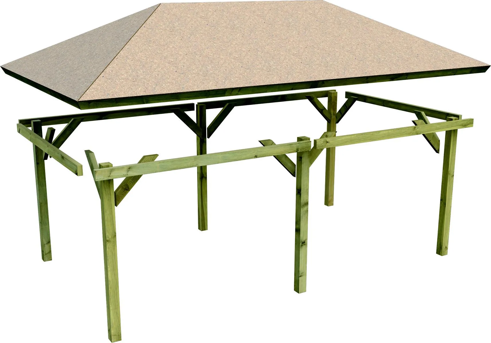 Pavillon Carport Kirn 3 KDI
