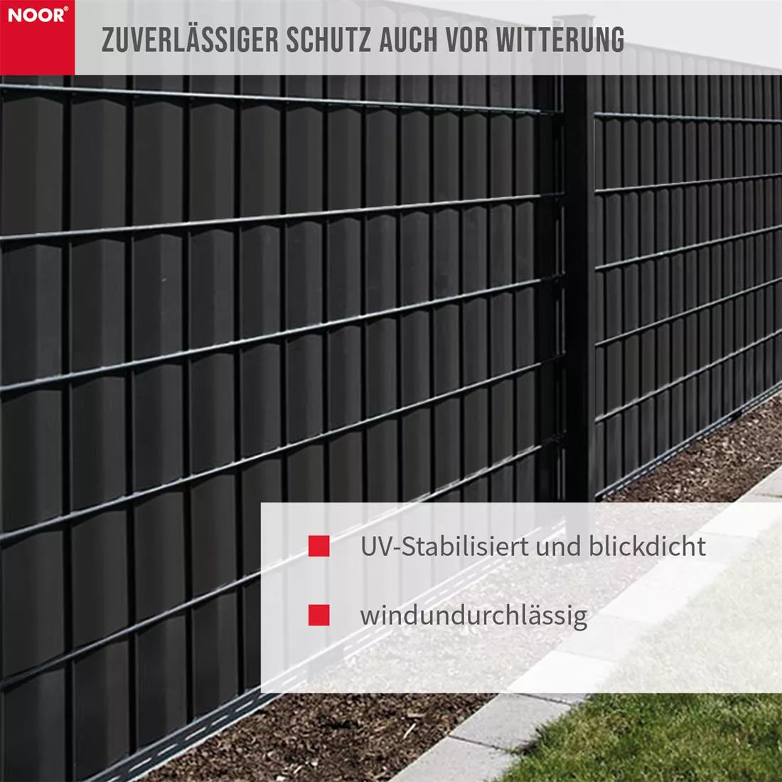 Zaunblende PVC blickdicht