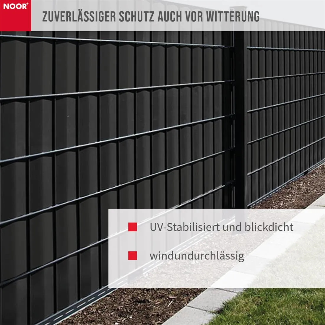 Zaunblende PVC blickdicht