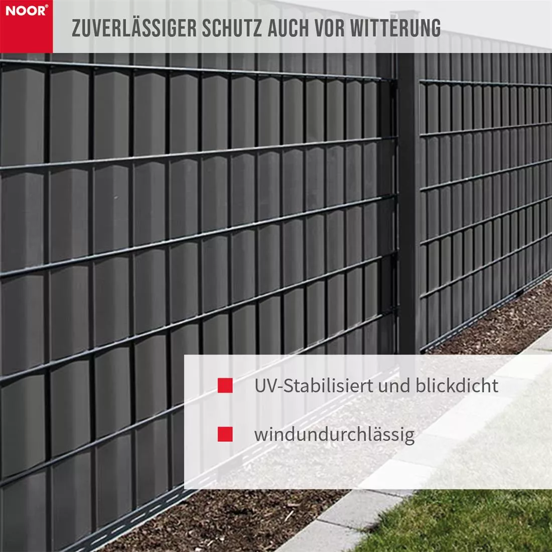 Zaunblende PVC blickdicht